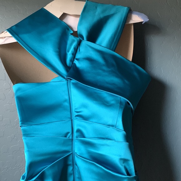 Talbot Runhof Satin Duchess Cocktail Dress - Picture 7 of 16